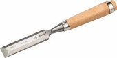 Стамеска-долото ЗУБР "ЭКСПЕРТ" с деревянной ручкой, хромованадиевая, 28мм (арт. 18096-28)
