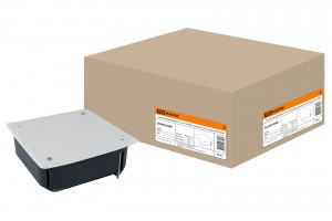 TDM коробка распред.115х115х45мм СУ для полых стен с мет.лапк. и крышкой, IP20 (7!) SQ1403-0008 (арт. 559107)