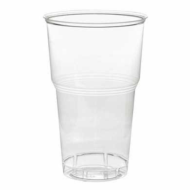 Одноразовый стакан, 500 мл, 1 шт., полипропилен (ПП), прозрачный, для холодного/горячего, СТИРОЛПЛАСТ, С.500.95.01 (арт. 604238)