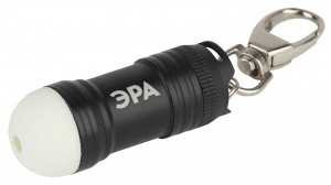 Фонарь-брелок Эра BB-701, 0.5W LED, светонакопитель, питание 3xLR44, алюминий, черный, Б0030183 (арт. 643393)