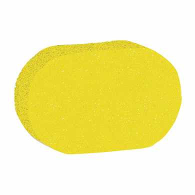 Мочалка губка, поролон, 9 г (4х9,5х14 см), желтая, "Овал", TIAMO "Original", 12624 (арт. 604619)