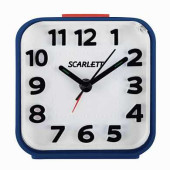 Часы-будильник SCARLETT SC-AC1014N, повтор сигнала, электронный сигнал, пластик, синие, SC - AC1014N (арт. 453214)