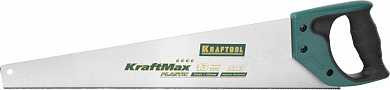 Ножовка "KraftMax" PLASTIC, быстр и точный рез, для подокон, пластик панелей и труб, 3/14 TPI, 500мм, KRAFTOOL (арт. 15226-50)