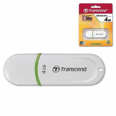 Флэш-диск 4 GB, TRANSCEND Jet Flash 330, USB 2.0, белый, TS4GJF330 (арт. 510962)