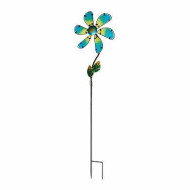 Штекер-флюгер садовый Glass flower 92 см зеленый (арт. 07939)