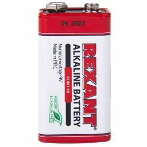 Батарейка Rexant 6LR61, 9В 600мАч, BL1, 30-1061 (арт. 608296) купить в интернет-магазине ТОО Снабжающая компания от 1 519 T, а также и другие 6F22 батарейки (крона) на сайте dulat.kz оптом и в розницу