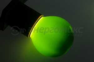 Лампа накаливания для гирлянды Neon Night "Belt Light" E27 10W зеленая d=45мм, IP65, 401-114 (арт. 334800)