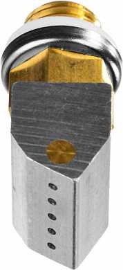 Насадка сменная KRAFTOOL "PRO" для клеевых (термоклеящих) пистолетов, широк насадка для коробок, 5 отверстий d=1,2мм, адаптер (арт. 06885-5-1.2)