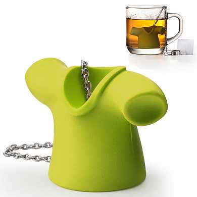 Заварочная ёмкость для чая Tea shirt зеленая (арт. QL10099-GN)