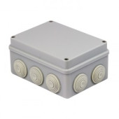 Коробка распаячная КМР-050-041 пылевлагозащитная, 10 мембранных вводов, уплотнительный шнур (150х1 (арт. 624299)