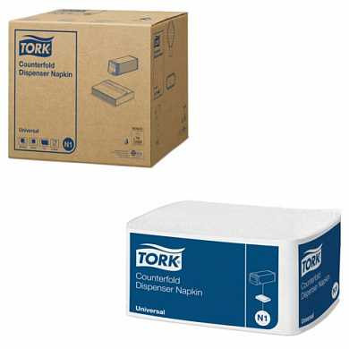 Салфетки TORK (Система N1) Counterfold, комплект 16 шт., 33х30 см, 250 шт., белые, 10905 (арт. 127898)