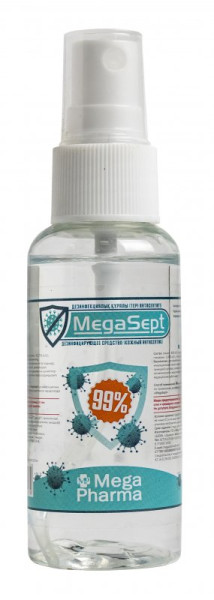 Антисептик MegaSept 50мл купить в интернет-магазине ТОО Снабжающая компания от 546 T, а также и другие Средства для дезинфекции, антисептики на сайте dulat.kz оптом и в розницу