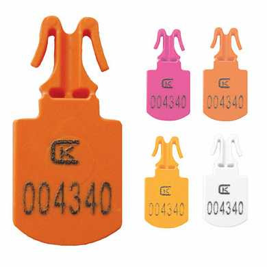 Пломбы пластиковые номерные МИНИ, для опломбирования сумок, контейнеров, цвет ассорти, комплект 250 шт. (арт. 603791)