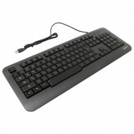 Клавиатура проводная С ПОДСВЕТКОЙ клавиш GEMBIRD KB-230L, USB, 104 клавиши, с подсветкой, черная (арт. 512830)