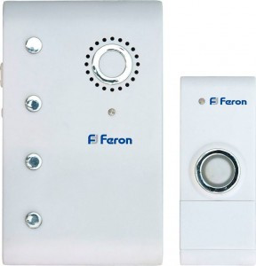 Feron Звонок электрический дверной, (35 мелодий) белый, E-367 23674 (арт. 619854)