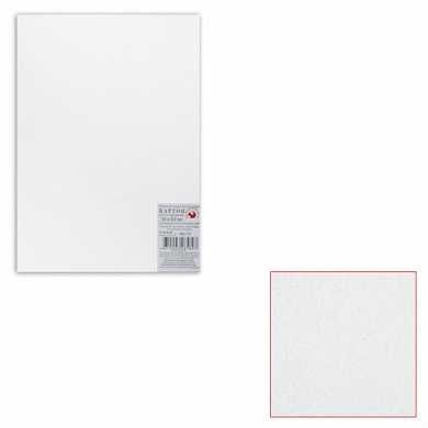 Белый картон грунтованный для живописи, 35х50 см, толщина 2 мм, акриловый грунт, двусторонний (арт. 126571)