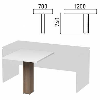 Опора ЛДСП брифинг-стола "Директ" шириной 800, 1200 мм, ясень альтера, 401509-111 (арт. 640950)