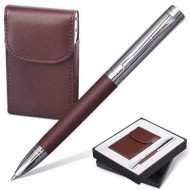 Набор GALANT "Prestige Collection": ручка, визитница, темно-коричневый, подарочная коробка, 141372 (арт. 141372)