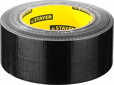 Армированная лента, STAYER Professional 12086-50-50, универсальная, влагостойкая, 48мм х 45м, черная (арт. 12086-50-50)