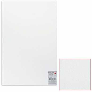 Белый картон грунтованный для живописи, 50х80 см, толщина 2 мм, акриловый грунт, двусторонний (арт. 126573)