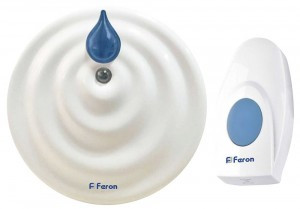 Feron Звонок электрический дверной, (36 мелодий), белый, синий, E-374 23687 (арт. 677983)
