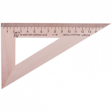 Треугольник 30°, 16см Можга, дерево (арт. С139)