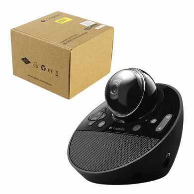 Веб-камера LOGITECH ConferenceCam BCC950, 3 Мпикс., микрофон, USB 2.0, черная, регулируемый крепеж, 960-000867 (арт. 353546)