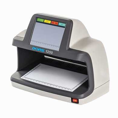 Детектор банкнот DORS 1250, ЖК-дисплей 13 см, просмотровый, ИК-, УФ-детекция спецэлемент "М", FRZ-031814 (арт. 290921)