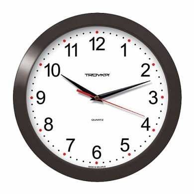Часы настенные TROYKA 11100112, круг, белые, черная рамка, 29х29х3,5 см (арт. 452245) купить в интернет-магазине ТОО Снабжающая компания от 7 350 T, а также и другие Часы офисные на сайте dulat.kz оптом и в розницу
