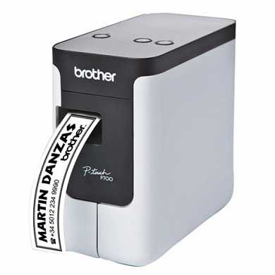 Принтер этикеток BROTHER PT-P700, ширина ленты 3,5 - 24 мм, до 30 мм/сек, разрешение 180 точек/дюйм, автообрезка (арт. 290564)