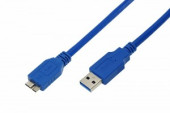 Шнур штекер USB A 3.0- штекер micro USB 3.0 0,75м REXANT цена за шт (10), 18-1632 (арт. 612458)