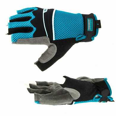 Перчатки комбинированные облегченные, открытые пальцы, AKTIV, М GROSS (арт. 90315)