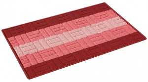 Коврик интерьерный Vortex "Milan", 40х60см, бордовый, подложка латекс, 24098 (арт. 599450)