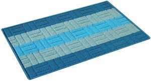 Коврик интерьерный Vortex "Milan", 40х60см, голубой, подложка латекс, 24099 (арт. 599449)