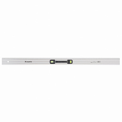 Линейка-уровень, 1000 мм, металлическая, пластмассовая ручка 2 глазка MATRIX MASTER (арт. 30577)