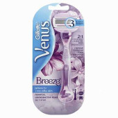 Бритва GILLETTE VENUS (Жиллет Винес) "Breeze" с 2 сменными кассетами, для женщин (арт. 602789)