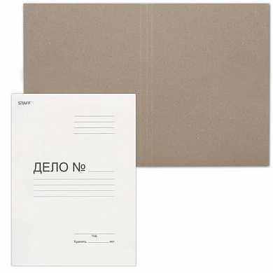 Папка Дело картонная (без скоросшивателя) STAFF, гарантированная плотность 220 г/м2, до 200 листов, 128 988 (арт. 128988)