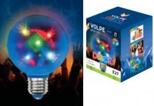 Лампа-диско E27 1.5W RGB Volpe Disco 3D ULI-Q308 Звезды d=8см 220V 1,5W/RGB/E27 (арт. 646927) купить в интернет-магазине ТОО Снабжающая компания от 2 989 T, а также и другие Праздничный свет на сайте dulat.kz оптом и в розницу