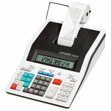 Калькулятор CITIZEN печатающий 350-DPA, 14 разрядов, 332х225 мм (бумажный ролик 110364, картридж 250220), 350-DPА (арт. 250376) купить в интернет-магазине ТОО Снабжающая компания от 116 816 T, а также и другие Калькуляторы печатающие на сайте dulat.kz оптом и в розницу