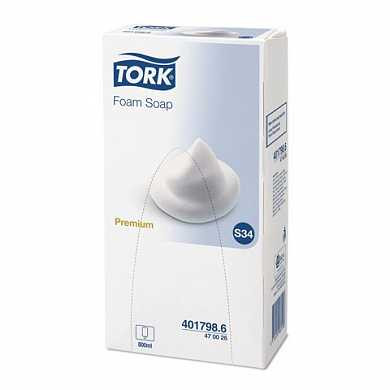 Картридж с жидким мылом-пеной одноразовый TORK (Система S34) Premium, 0,8 л, 470026 (арт. 600460)