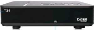 TV-тюнер Сигнал T34 ,DVB-T2, Full HD, RCA, USB, HDMI, дисплей, корпус пластик, кабель 3RCA-3RCA в комплекте, T34 (арт. 615354)