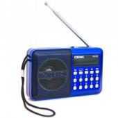 Радиоприемник Сигнал РП-222, FM - 88-108 Мгц, 2xR6, 220В, USB, SD, дисплей, 114х33х73мм, синий, 17823 (арт. 641310)