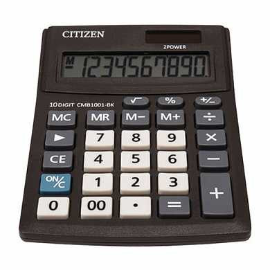 Калькулятор CITIZEN BUSINESS LINE CMB1001BK, настольный, 10 разрядов, двойное питание, 100x136 мм (арт. 250432) купить в интернет-магазине ТОО Снабжающая компания от 3 185 T, а также и другие Калькуляторы настольные на сайте dulat.kz оптом и в розницу