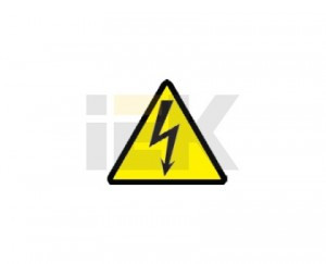 IEK знак электробезопасности 160х160х160мм символ "Молния" (арт. 519588)