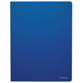 Папка с боковым металлическим прижимом ERICH KRAUSE "Classic", А4, до 160 листов, 500 мкм, синяя, 43044 (арт. 227677)