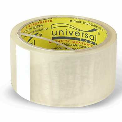 Клейкая лента - скотч 48 мм х 40 м, потребительская, UNIVERSAL, прозрачная, 50//66 пр (арт. 220275)