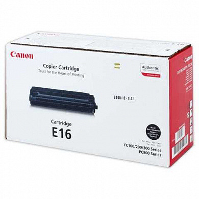 Картридж лазерный CANON (E-16) FC-108/128/PC750/880 и другие, оригинальный, ресурс 2000 стр., 1492A003 (арт. 320197)