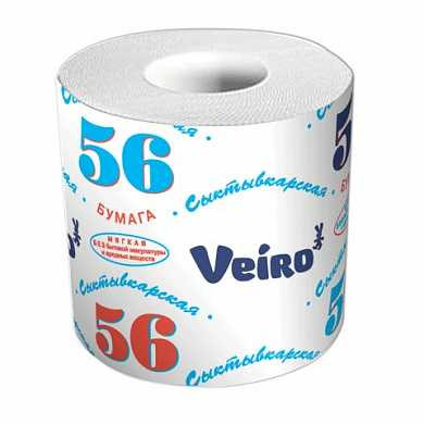 Бумага туалетная бытовая, 39 м, VEIRO (Вейро) "Сыктывкарский стандарт", на втулке, 4с10 (арт. 123205)
