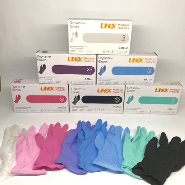 Перчатки нитриловые XS. Unex купить в интернет-магазине ТОО Снабжающая компания от 13 720 T, а также и другие Дезинфицирующие средства на сайте dulat.kz оптом и в розницу