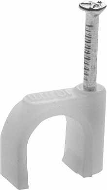 Скоба-держатель для круглого кабеля, с оцинкованным гвоздем, 10 мм, 70 шт, STAYER (арт. 4510-10)
